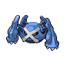Metagross, Front, in Black & White