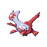 Latias, Front, in Black & White