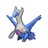 Latios, Front, in Black & White