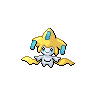 Jirachi, Front, in Black & White
