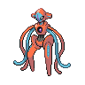 Deoxys Normal Forme, Front, in Black & White