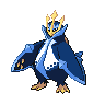 Empoleon, Front, in Black & White