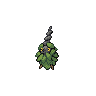 Burmy Plant Cloak, Front, in Black 2 & White 2