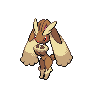 Lopunny, Front, in Black & White