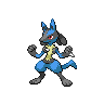 Lucario, Front, in Black 2 & White 2