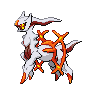 Arceus Fire in Black & White