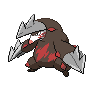 Excadrill, Front, in Black & White
