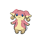 Audino, Front, in Black & White