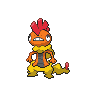 Scrafty, Front, in Black & White