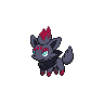 Zorua, Front, in Black & White