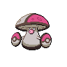 Amoonguss, Front, in Black & White