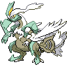Kyurem White, Front, in Black & White