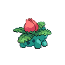 Ivysaur, Back, in Black & White