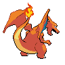 Charizard, Back, in Black & White