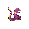 Ekans, Back, in Black & White