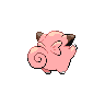 Clefairy, Back, in Black & White