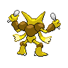 Alakazam, Back, in Black & White