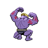 Machoke, Back, in Black & White