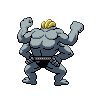 Machamp, Back, in Black & White