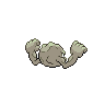 Geodude, Back, in Black & White