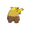 Drowzee, Back, in Black & White