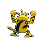 Electabuzz, Back, in Black & White