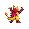 Magmar, Back, in Black & White