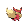 Flareon, Back, in Black & White