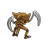 Kabutops, Back, in Black & White