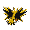 Zapdos, Back, in Black & White