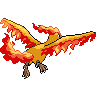 Moltres, Back, in Black & White