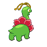 Meganium, Back, in Black & White
