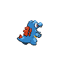 Totodile, Back, in Black & White
