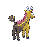 Girafarig, Back, in Black & White