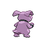 Granbull, Back, in Black & White