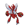 Scizor, Back, in Black & White