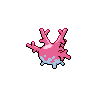 Corsola, Back, in Black & White