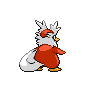 Delibird, Back, in Black & White