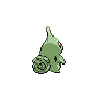 Larvitar, Back, in Black & White