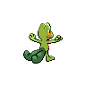 Treecko, Back, in Black & White