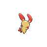 Plusle, Back, in Black & White