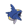 Sharpedo, Back, in Black & White