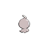 Castform, Back, in Black & White
