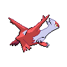 Latias, Back, in Black & White
