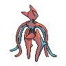 Deoxys Attack Forme, Back, in Black & White