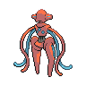 Deoxys Normal Forme, Back, in Black & White