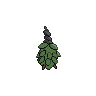 Burmy Plant Cloak, Back, in Black 2 & White 2