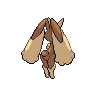 Lopunny, Back, in Black & White