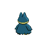 Munchlax, Back, in Black & White