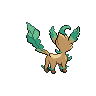 Leafeon, Back, in Black 2 & White 2